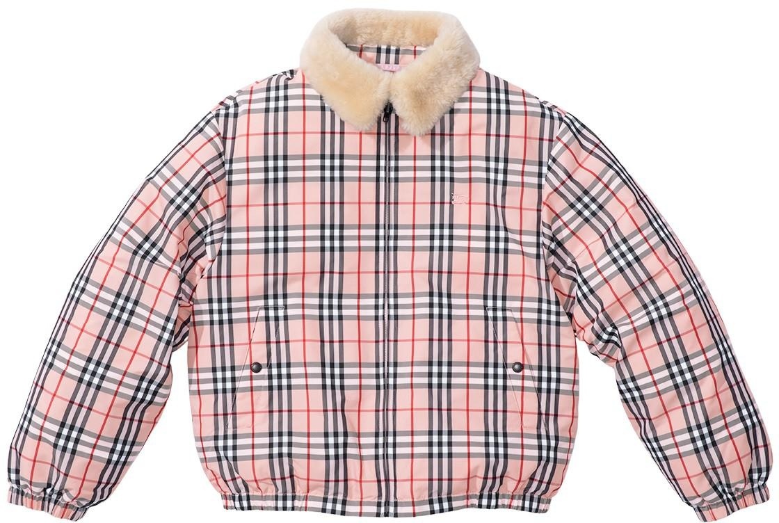 Supreme®/Burberry®Shearling Collar Down Puffer Jacket view 16
